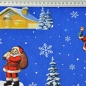 Preview: Baumwolle Weihnachten Weihnachtsmann / Blau